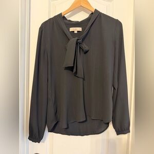 LOFT Tie Neck Blouse – Size S